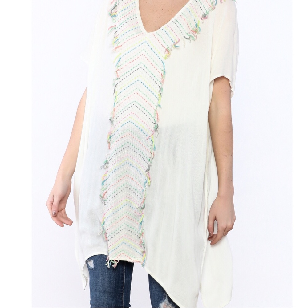NWT Z&L Europe Ombré Embroidered Tunic/Cover-Up - Picture 2 of 4